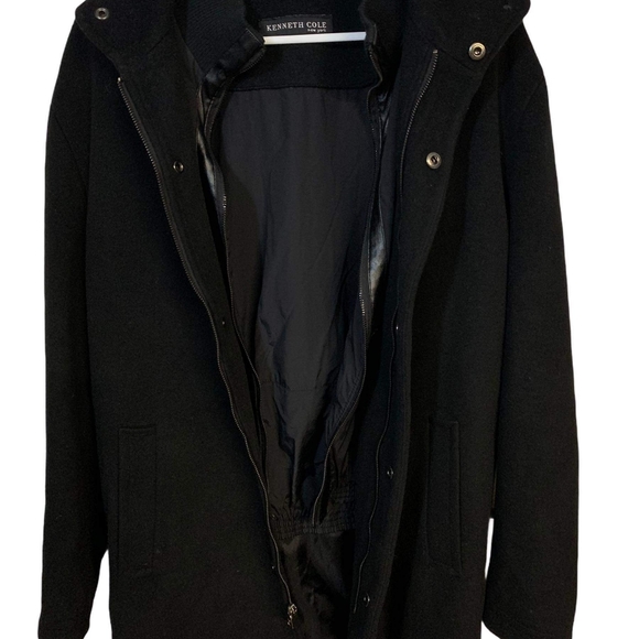 Kenneth Cole double breasted men's jack coat wool